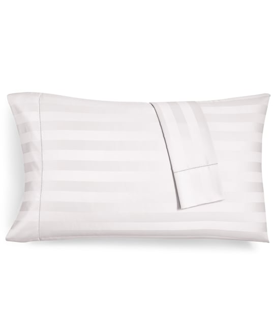 1.5" Stripe 550 Thread Count 100% Cotton Pillowcase Pair, King, Exclusively at Macy's