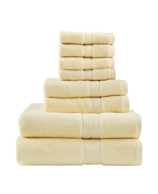 Luxury Zero Twist Cotton 8-Pc. Bath Towel Set