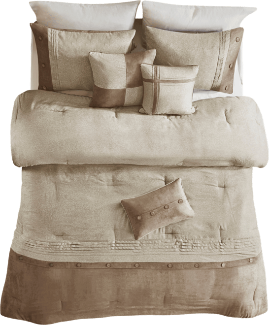 Boone Microsuede 7-Pc. Comforter Set, King
