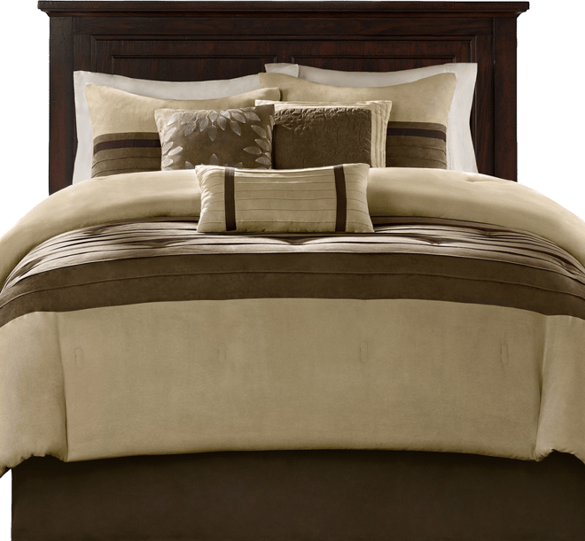 Palmer Faux-Suede7-Pc. Comforter Set, Queen