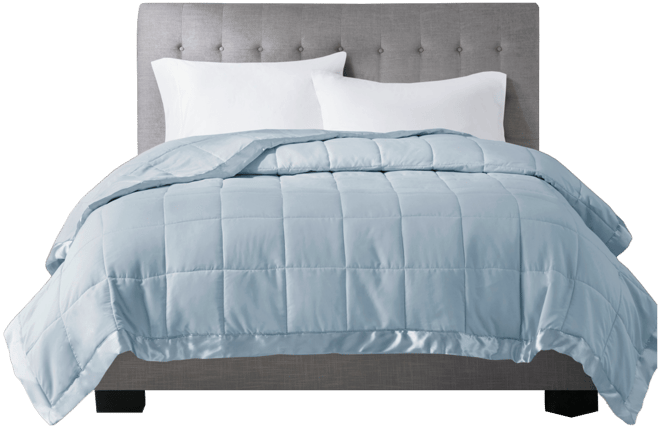 Windom Lightweight Down Alternative Satin Trim Blanket, Twin