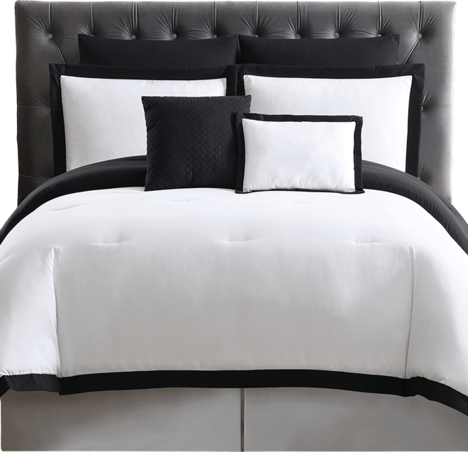 Everyday Hotel Border 7-Pc. Comforter Set, King
