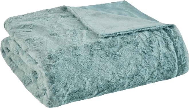 Zuri Faux-Fur Throw, 60" x 70"