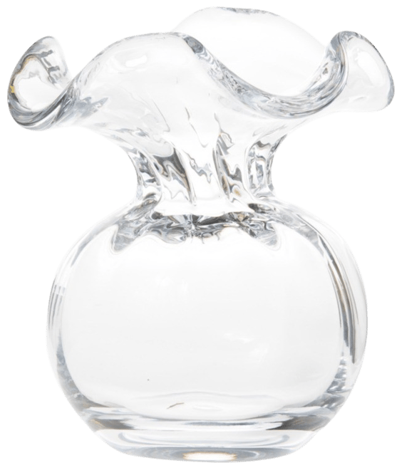 Hibiscus Glass Bud Vase