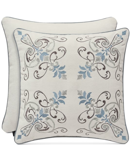 Giovani Embroidered Decorative Pillow, 18" x 18"