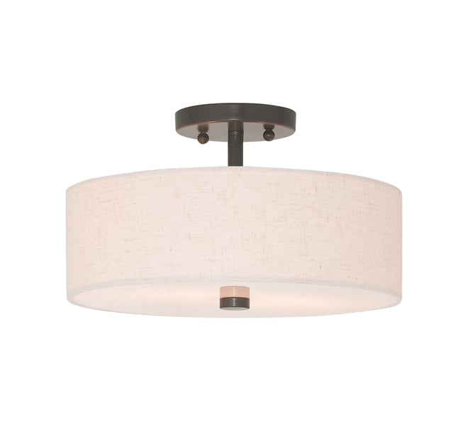 Meridian 2-Light Semi Flush Mount