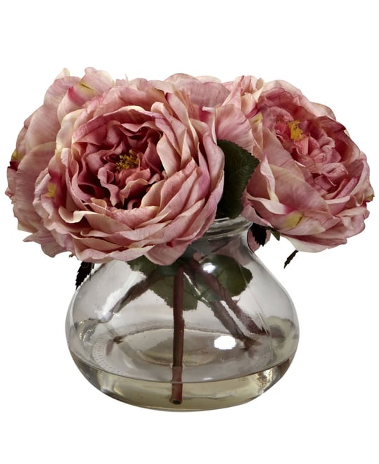Fancy Pink Rose Arrangement with Vase