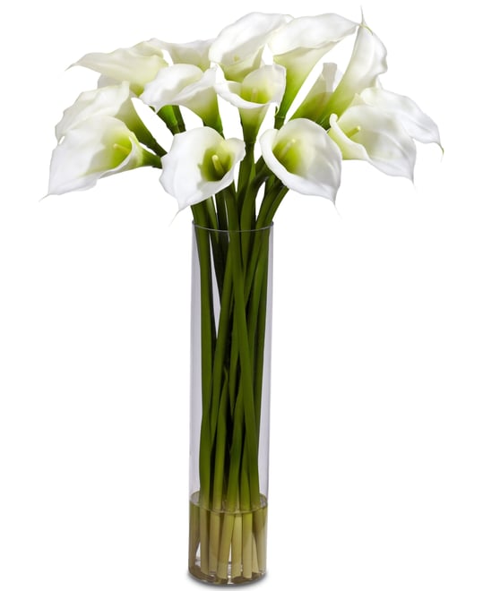 Calla Lily Flower Arrangement with Cylinder Vase