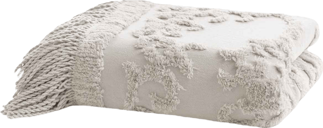 Chloe Tufted Cotton Chenille Throw, 50" x 60"