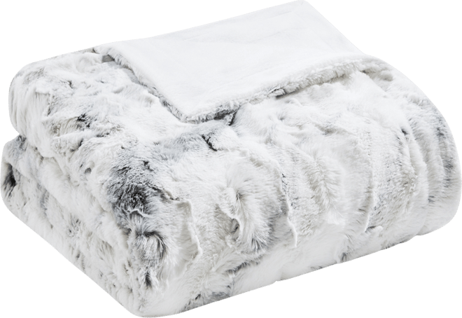 Sachi Faux-Fur Throw, 60" x 70"