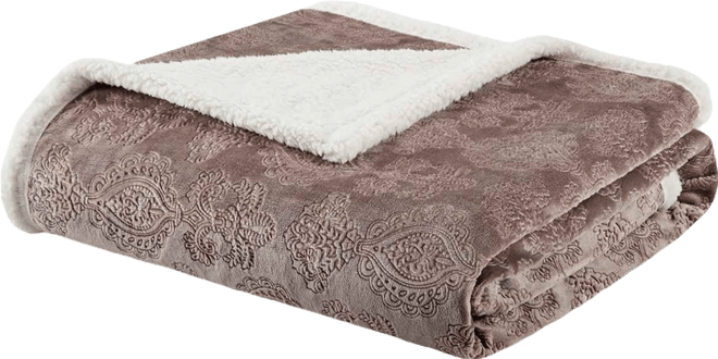 Elma Embossed Plush Throw, 60" x 70"