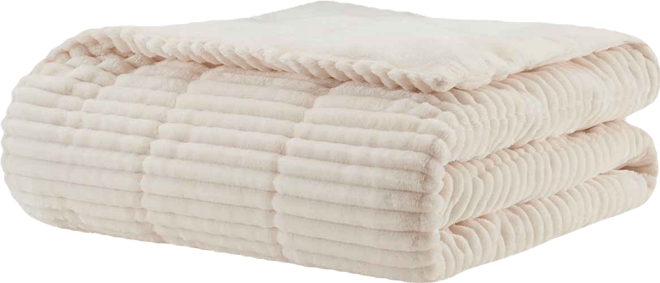 Parker Plush Down Alternative Corduroy Throw, 60" x 70"