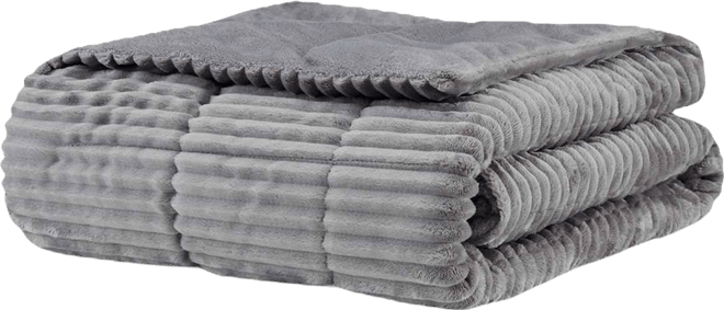 Parker Plush Down Alternative Corduroy Throw, 60" x 70"