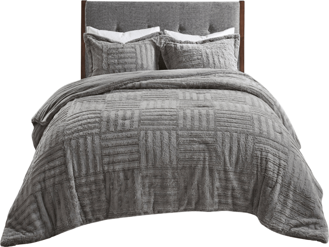 Arctic 3-Pc. Faux Fur Comforter Set, King/California King