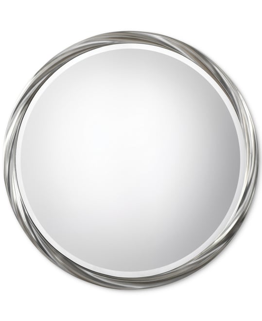 Orion Silver Round Mirror