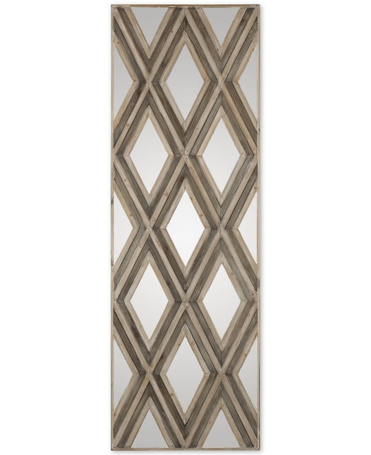 Tahira Geometric Argyle-Patterned Wall Mirror