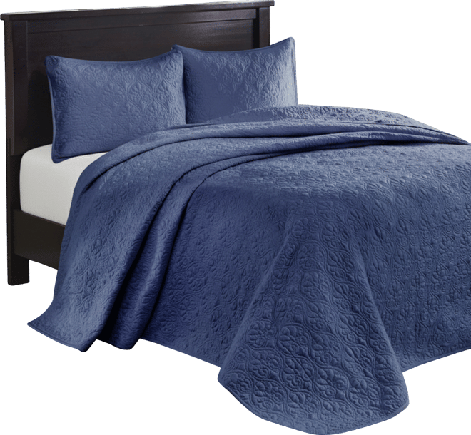Quebec Quilted 3-Pc. Bedspread Set, Queen