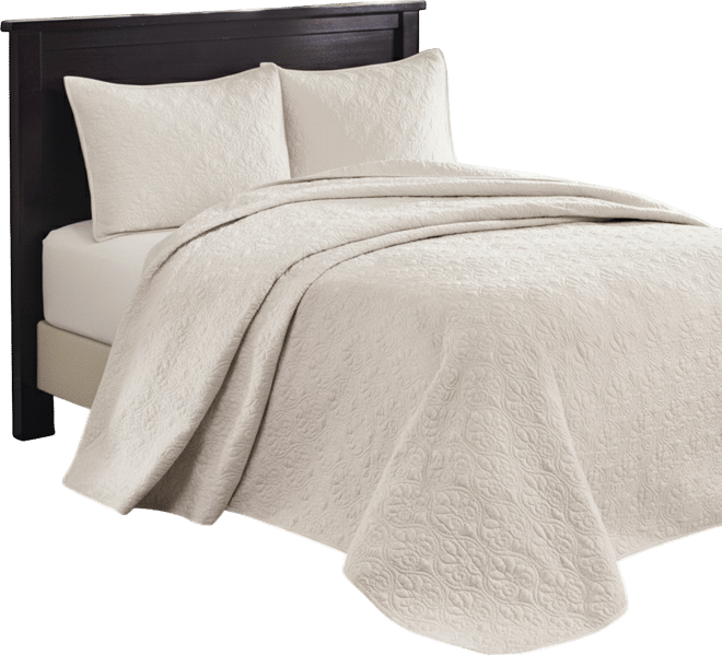 Quebec Quilted 3-Pc. Bedspread Set, Queen