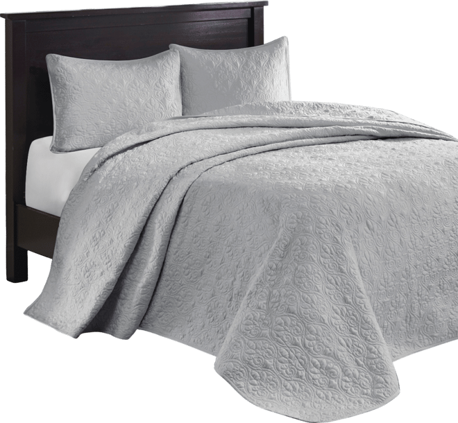 Quebec Quilted 3-Pc. Bedspread Set, Queen