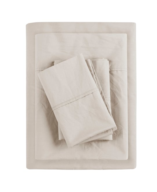 Peached Cotton Percale 4-Pc. Sheet Set, California King
