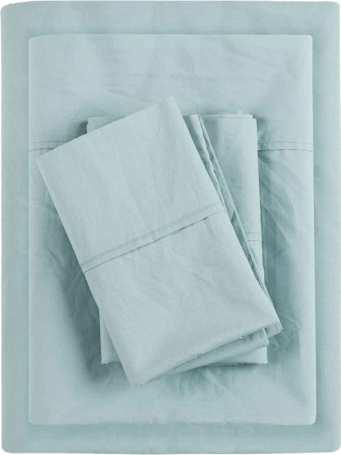 Peached Cotton Percale 4-Pc. Sheet Set, Queen