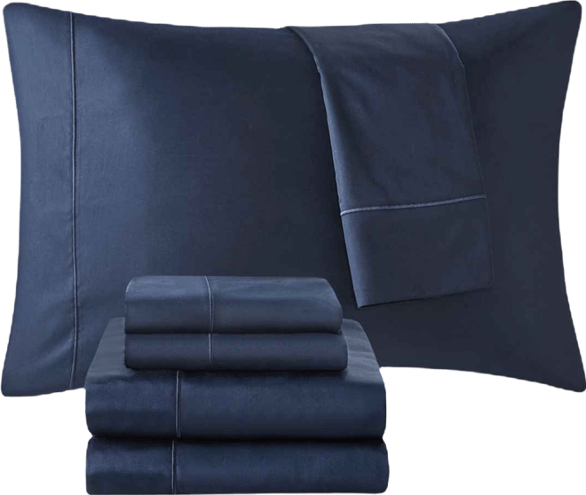 600 Thread Count Pima Cotton Sateen 4-Pc. Sheet Set, Queen