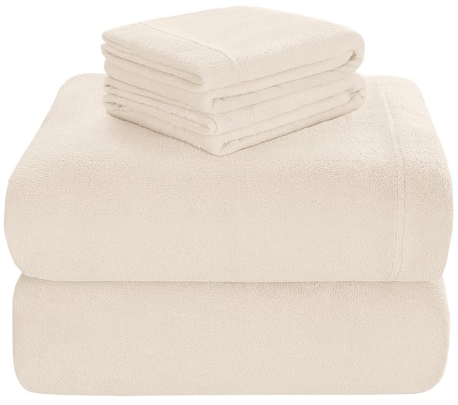 Soloft Plush Micro-Fleece 4-Pc. Sheet Set, King
