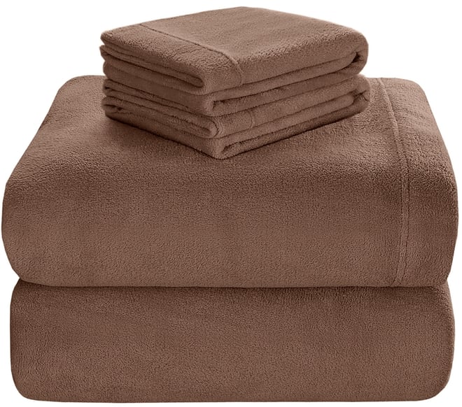 Soloft Plush Micro-Fleece 4-Pc. Sheet Set, King