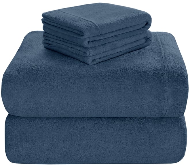Soloft Plush Micro-Fleece 4-Pc. Sheet Set, King