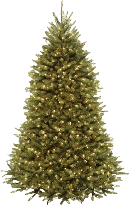 6.5' Dunhill Fir Hinged Tree with 650 Clear Lights