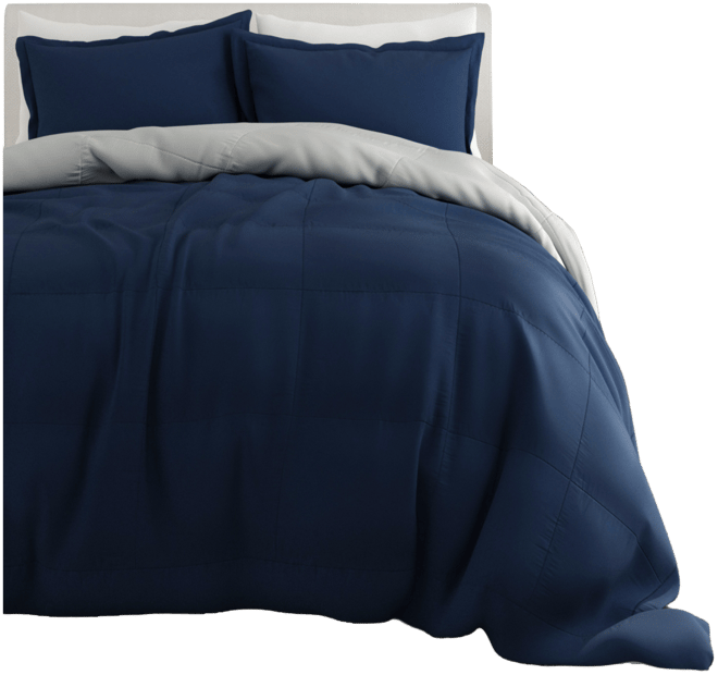 All Season Lightweight Down Alternative Reversible 3-Pc. Comforter Set, King/California King