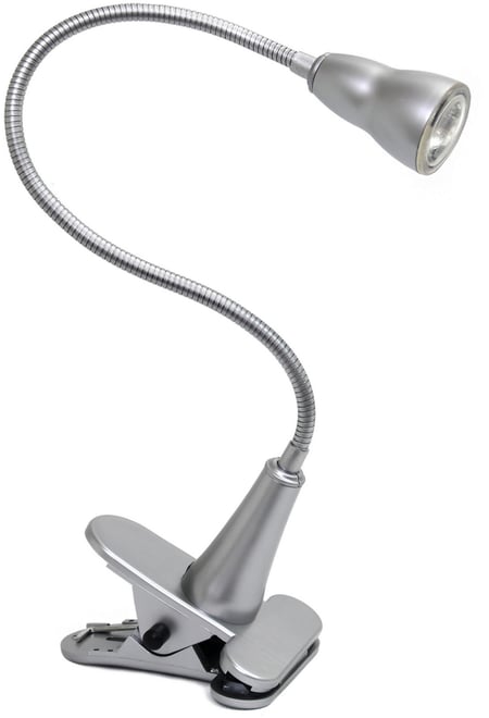 Simple Designs 1W Led Gooseneck Clip Light Desk Lamp