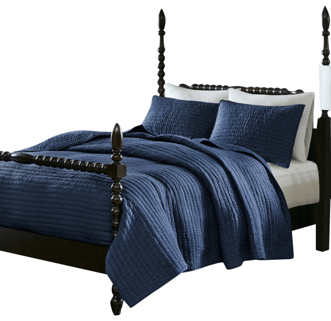 Signature Serene Hand Quilted 3-Pc. Quilt Set, Full/Queen