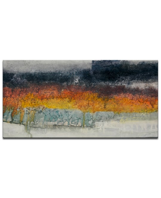 , 'Fields' Abstract Canvas Wall Art, 18x36"