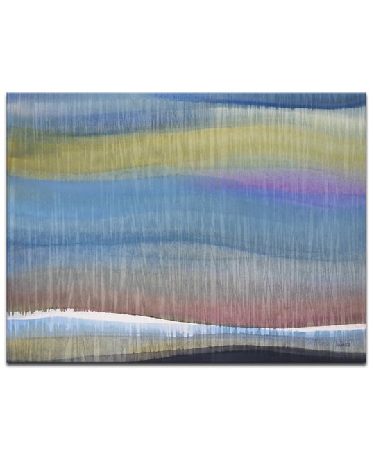 Ready2HangArt 'Colored Horizon' Abstract Canvas Wall Art, 30x40"