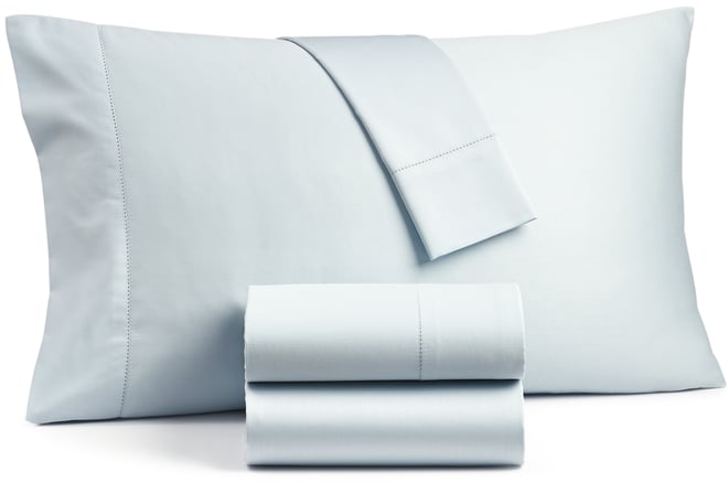 Solid 550 Thread Count 100% Cotton Flat Sheet, King, Exclusively at Macy's