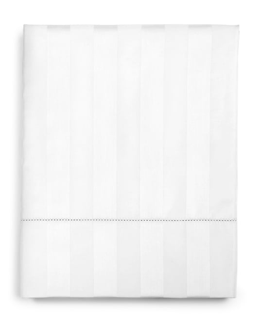 1.5" Stripe 550 Thread Count 100% Cotton Flat Sheet, King, Exclusively at Macy's
