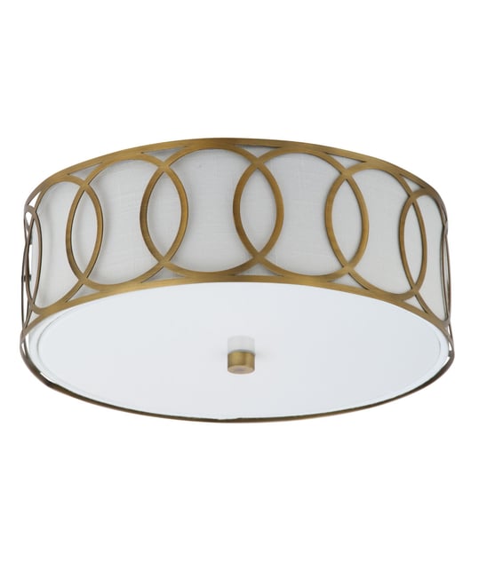 Aria 2-Light Metal Led Flush Mount