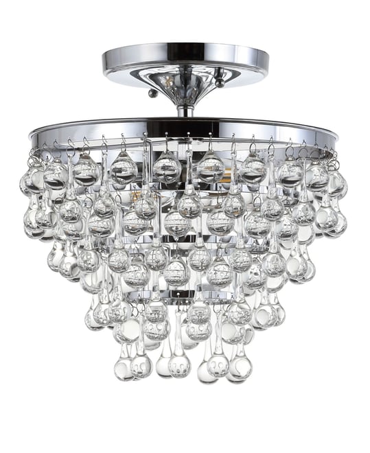 Toronto Metal or Crystal Led Flush Mount