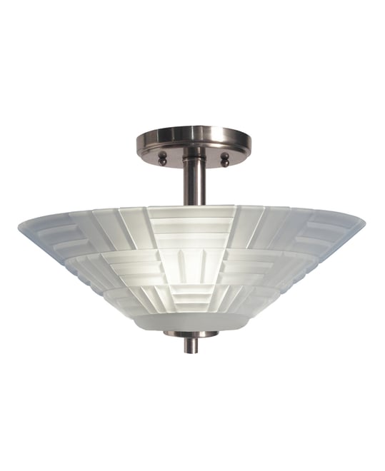 Houston Led Crystal Semi Flush Mount