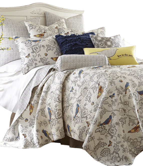 Mockingbird 3-Pc. Quilt Set, King