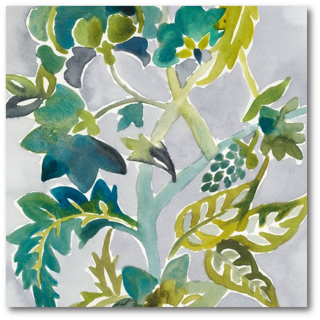 Batik Vines Ii Gallery-Wrapped Canvas Wall Art