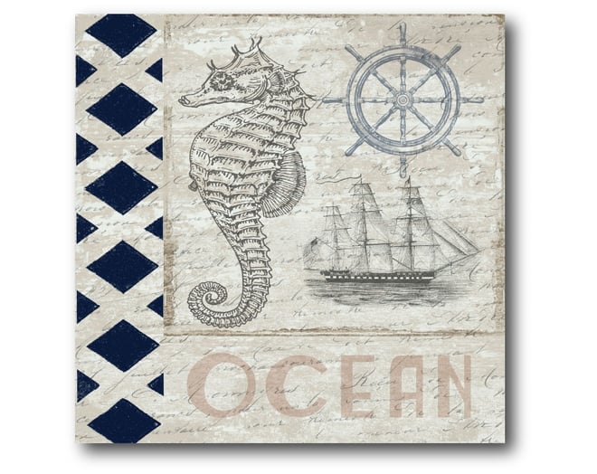 Sweet Coastal Blend I Gallery-Wrapped Canvas Wall Art