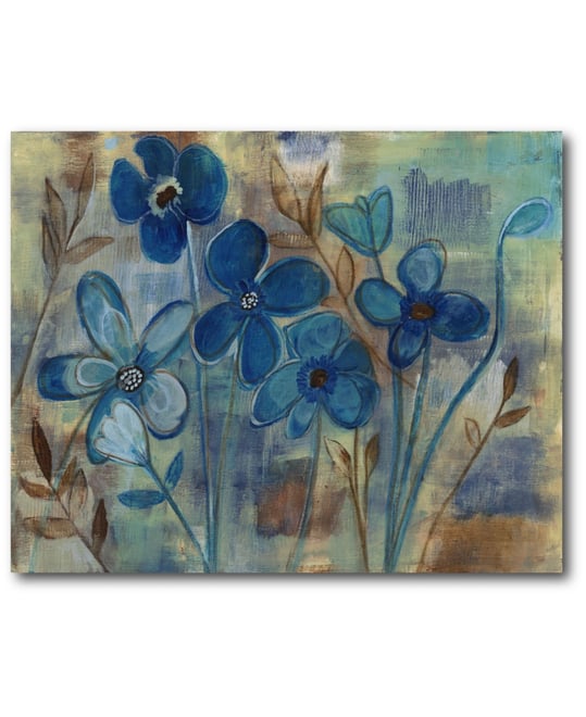 Blue Brown Gallery-Wrapped Canvas Wall Art