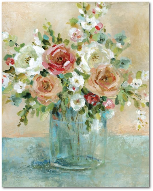 Sun Drenched Arrangemen Gallery-Wrapped Canvas Wall Art