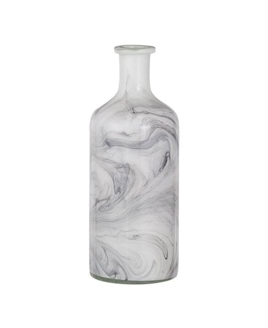 Svirla Vase, Black and White Swirl