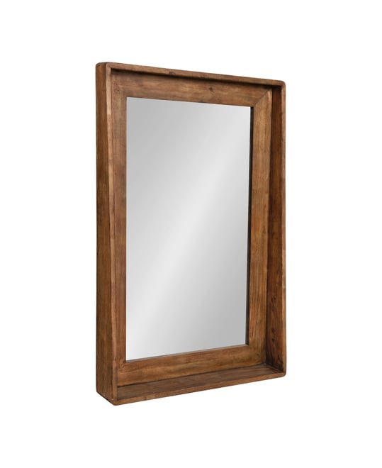 Basking Wall Mirror with Shelf