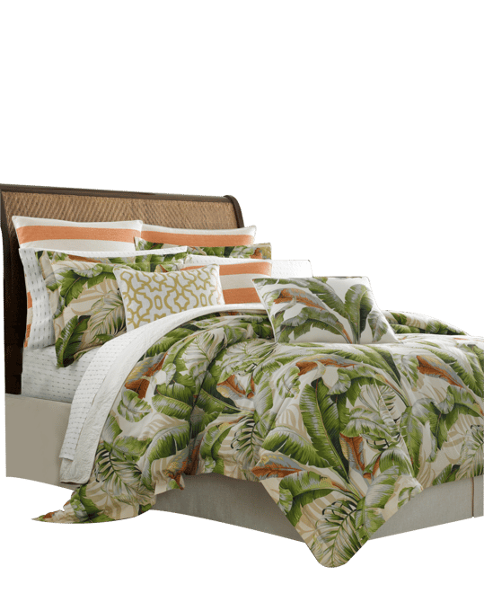 Palmiers Reversible Comforter Set, Queen