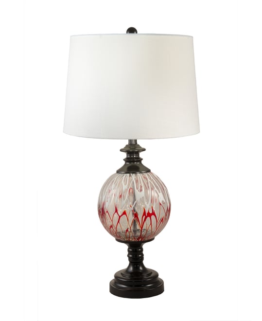 Halen Globe Painted Crystal Table Lamp