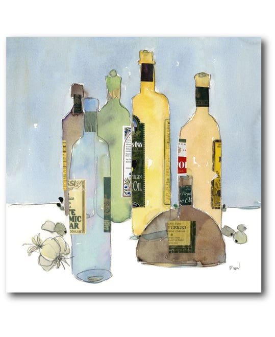 Garlic and Oil Ii 16" x 16" Gallery-Wrapped Canvas Wall Art